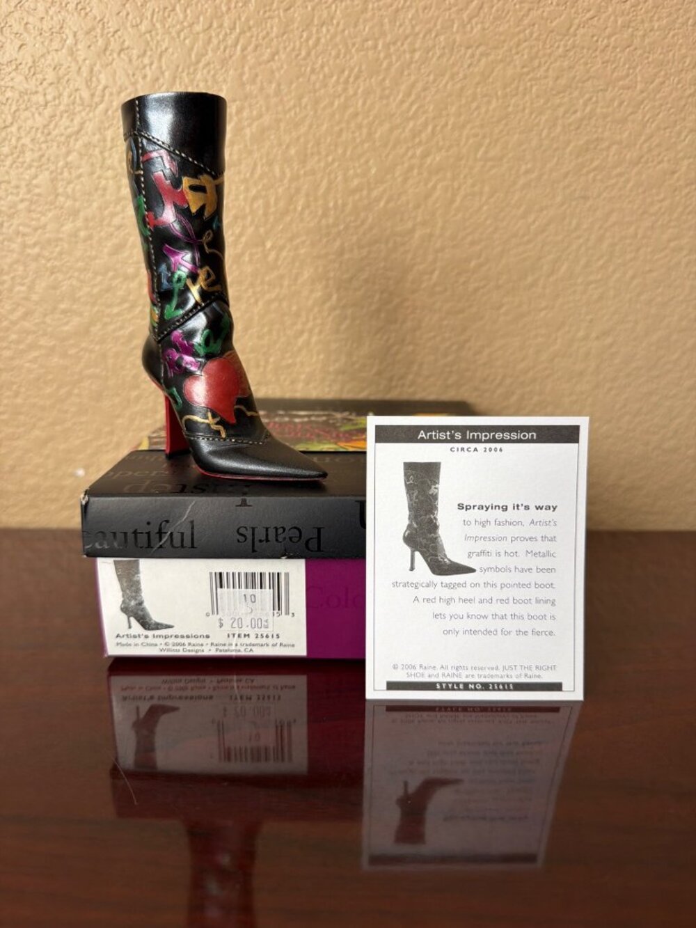 2006 Just the Right Shoe by Raine “Artists Impressions” Mini Shoe Figurine NEW